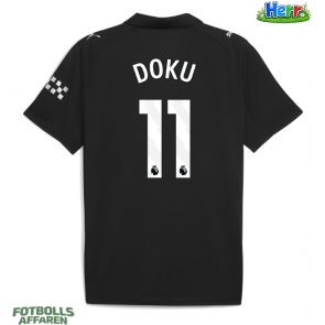 Manchester City Jeremy Doku #11 Bortatröja 2025-26 Kortärmad